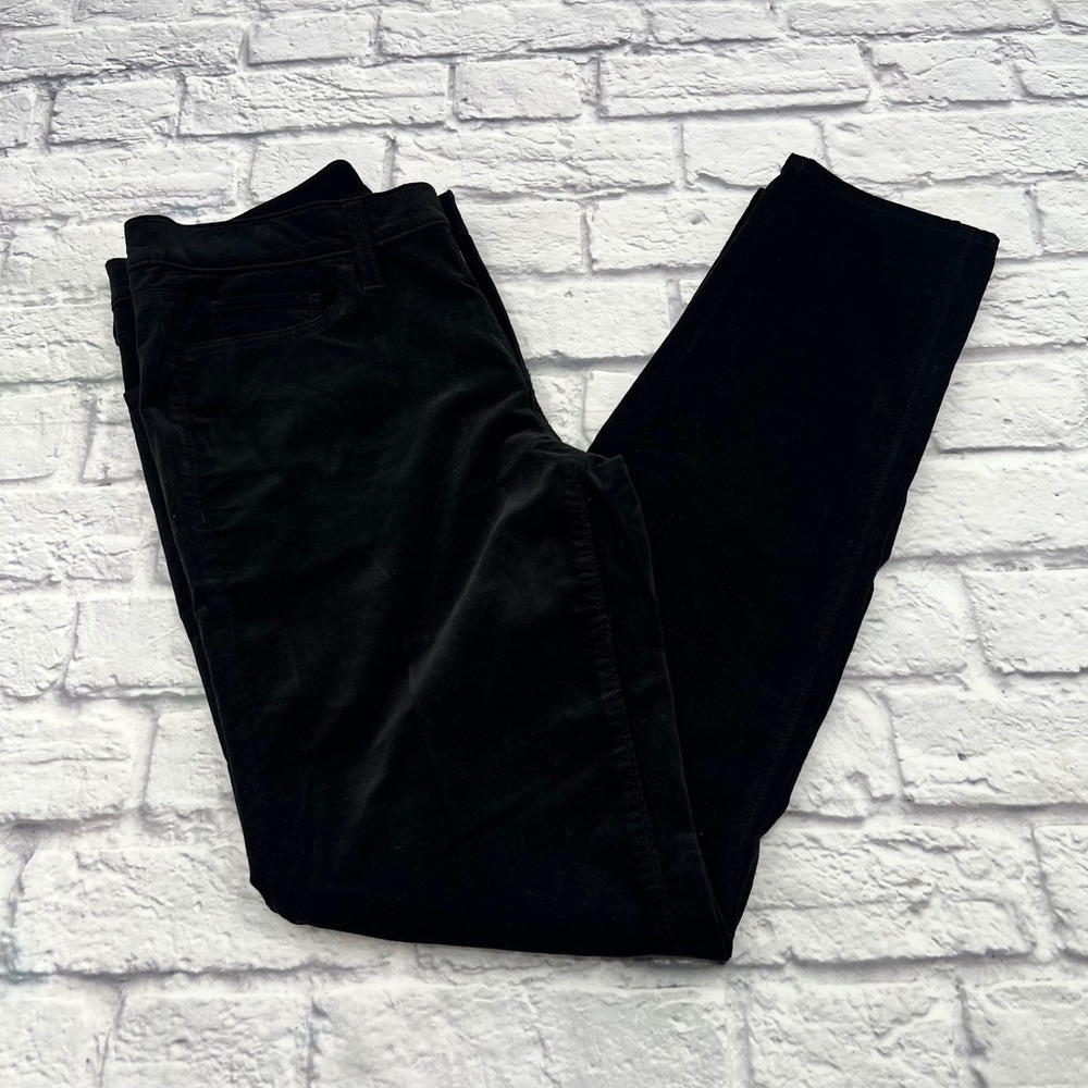 Ann Taylor Factory Modern Velvet Pants Black 5 Pocket Stretch Size 8 NWT Holiday